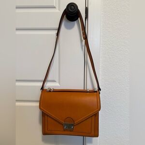 NWT Loeffler Randall Rider Medium Leather Satchel Color Cuoio